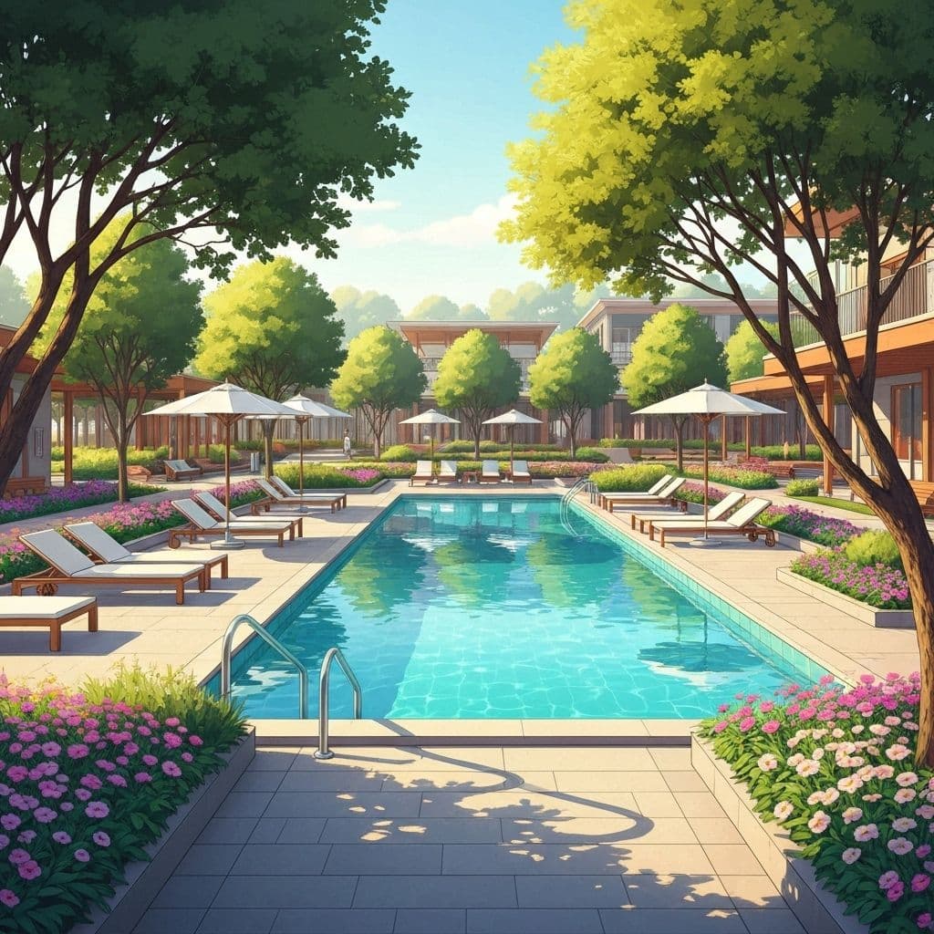 Swimming pool detail showing coping and tiling in Parktown